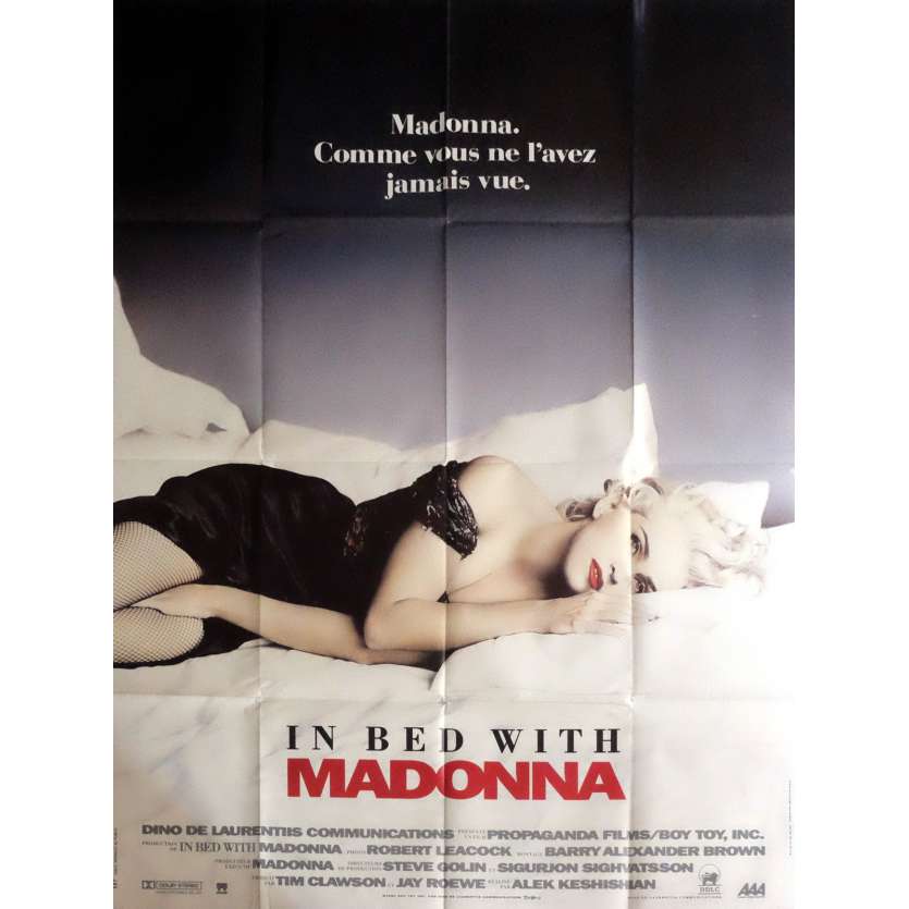 IN BED WITH WITH MADONNA Movie Poster 47x63 in. - 1991 - Alek Keshishian, Madonna