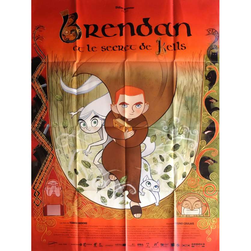 BRENDAN ET LE SECRET DE KELLS Affiche de film 120x160 cm - 2009 - Evan McGuire, Tomm Moore