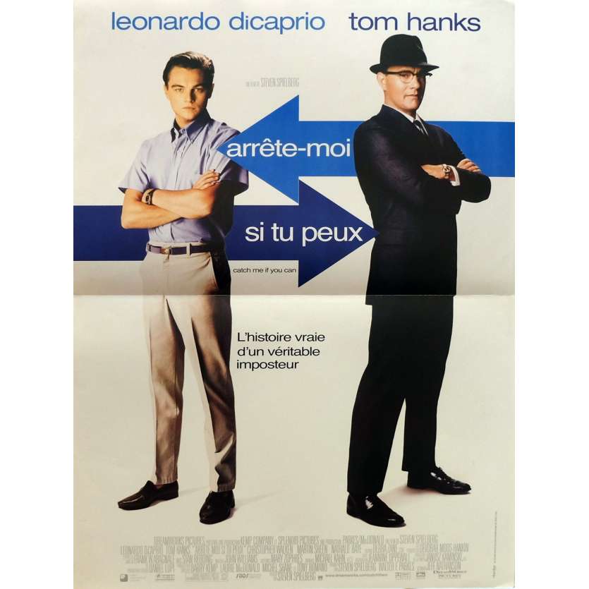 ARRETE MOI SI TU PEUX Affiche de film  40x60 cm - 2002 - Leonardo DiCaprio, Steven Spielberg
