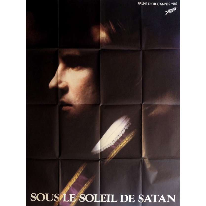 SOUS LE SOLEIL DE SATAN Affiche de film 120x160 cm - 1987 - Gérard Depardieu, Maurice Pialat