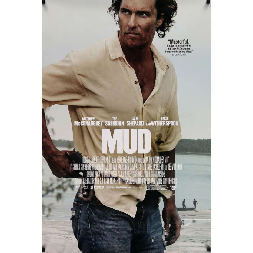 MUD Movie Poster DS 29x41 in.  - 2012 - Jeff Nichols, Matthew McConauguey