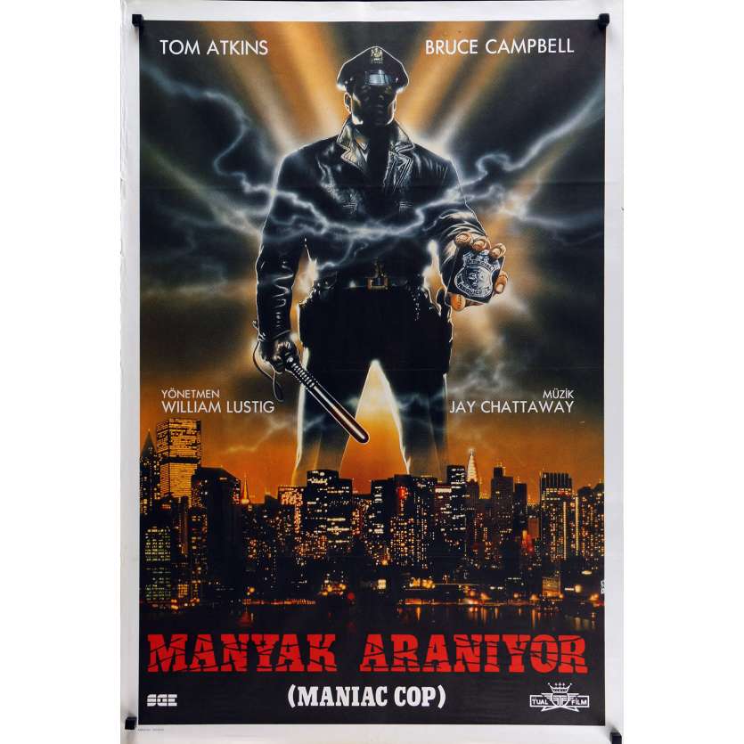 MANIAC COP Movie Poster 29x40 in. - 1988 - William Lustig, Bruce Campbell