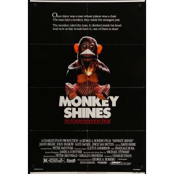 MONKEY SHINES Movie Poster 29x40 in. - 1988 - George A. Romero, John Pankow