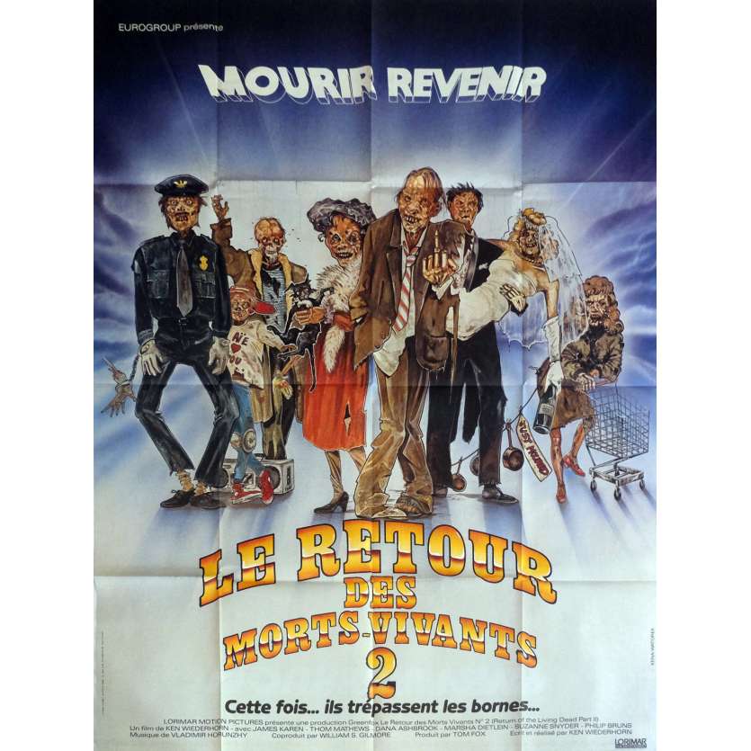 THE RETURN OF LIVING DEAD PART II Movie Poster 47x63 in. - 1988 - Ken Wiederhorn, James Karen