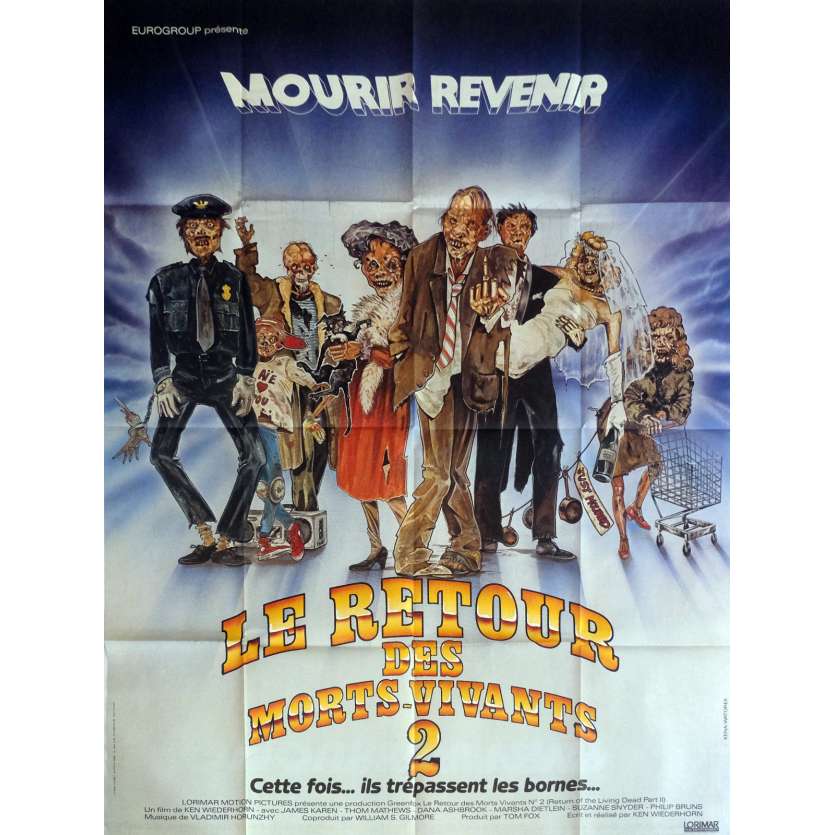 THE RETURN OF LIVING DEAD PART II Movie Poster  47x63 in.  - 1988 - Ken Wiederhorn, James Karen