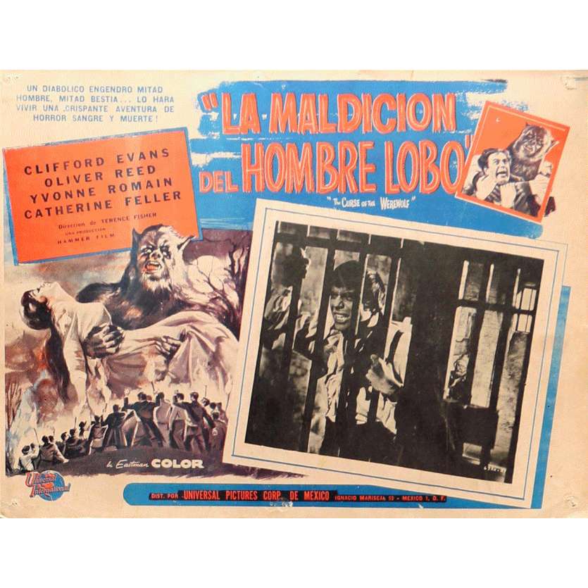 LA NUIT DU LOUP-GAROU Photo de film  32x42 cm - 1961 - Oliver Reed, Terence Fisher