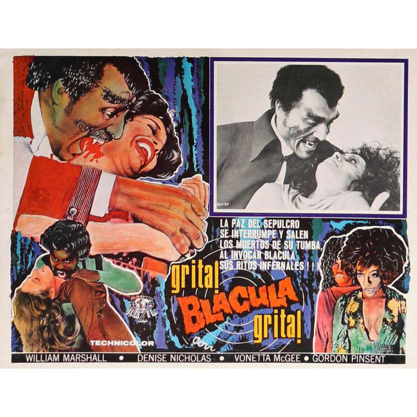 BLACULA Lobby Card N2 13x16,5 in. - 1972 - William Crain, William Marshall