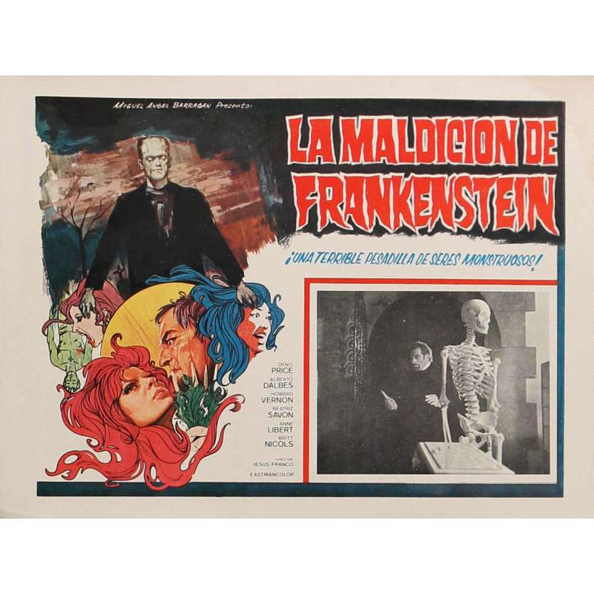 LES EXPERIENCES EROTIQUES DE FRANKENSTEIN Photo de film 32x42 cm - 1973 - Alberto Dalbes, Jesus Franco