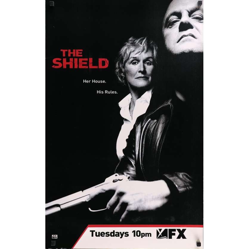 THE SHIELD Affiche TV 53x84 cm - 2005 - Michael Chiklis, Glen Close, Shawn Ryan