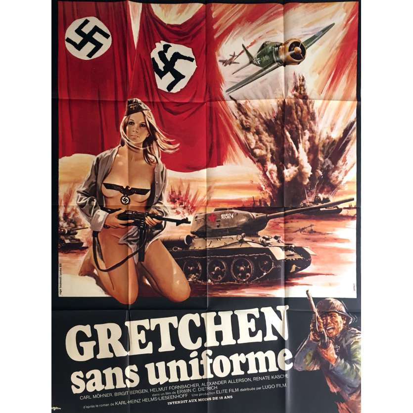 SHE DEVILS OF THE SS Movie Poster  47x63 in.  - 1973 - Erwin C. Dietrich, Elisabeth Felchner