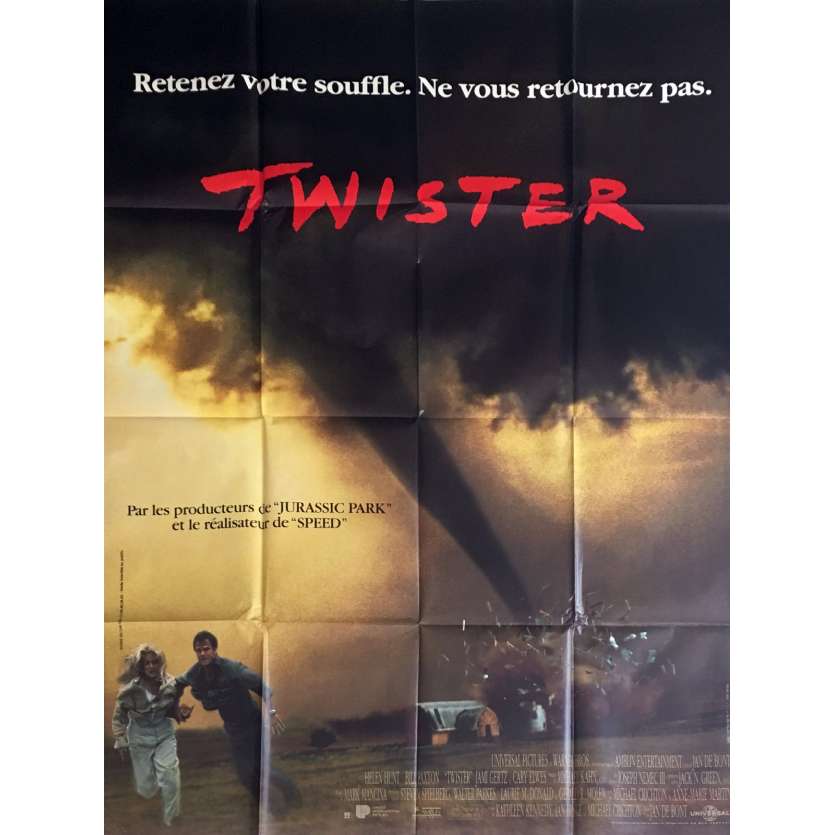 TWISTER Movie Poster 47x63 in. - 1996 - Jan de Bont, Helen Hunt