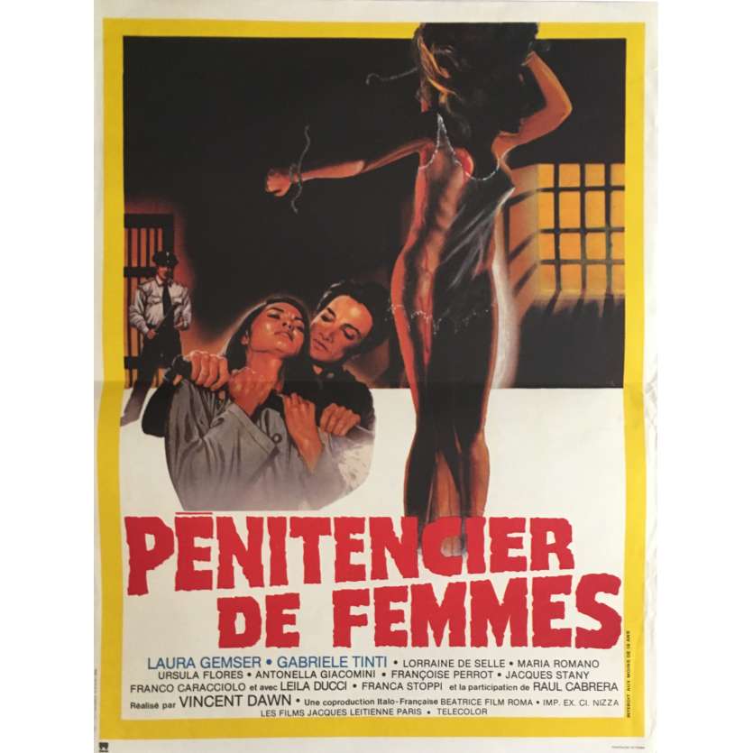 CAGED WOMEN Movie Poster 15x21 in. - 1982 - Bruno Mattei, Laura Gemser