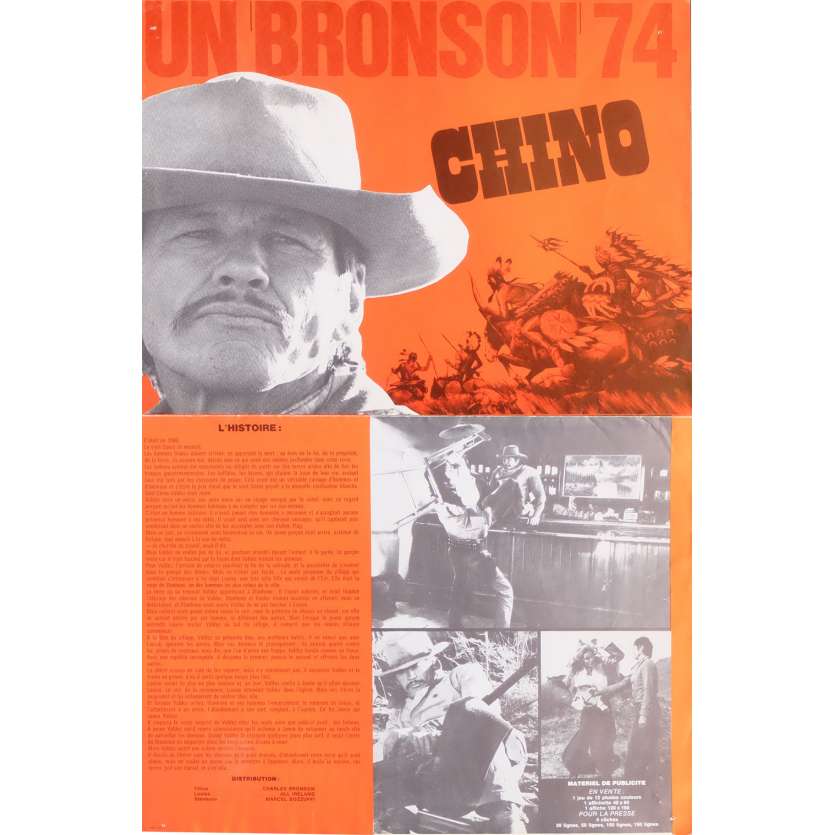 CHINO Synopsis 21x30 cm - 1973 - Charles Bronson, John Sturges