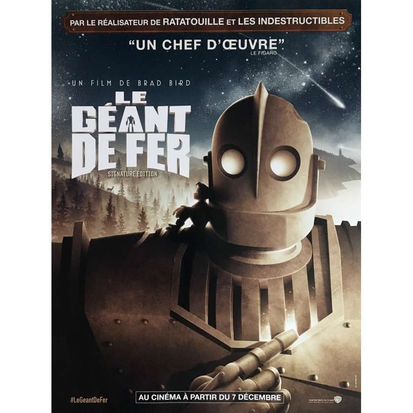 LE GEANT DE FER Movie Poster  15x21 in.  - R2016 - Brad Bird, Jennifer Aniston