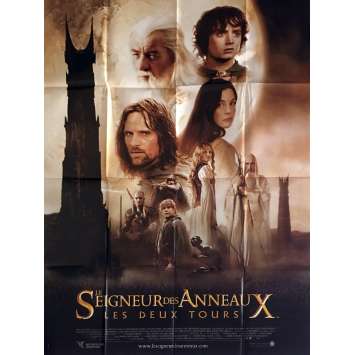 THE TWO TOWERS Huge French Movie Poster 47x63 '03 Peter Jackson Lord of the Ring THE TWO TOWERS Huge French Movie Poster 47x63 '03 Peter Jackson Lord of the Ring