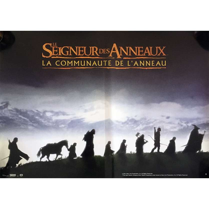 LE SEIGNEUR DES ANNEAUX Style C Affiche de film  40x60 - 2001 - Elijah Wood, Peter Jackson
