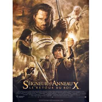 LE SEIGNEUR DES ANNEAUX - LE RETOUR DU ROI Affiche de film 40x60 - 2003 - Elijah Wood, Peter Jackson