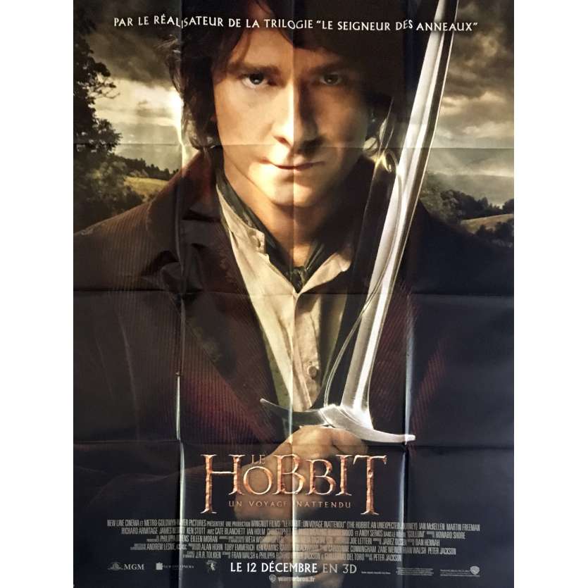 THE HOBBIT Huge French Movie Poster 47x63 '12 Lord of the Ring