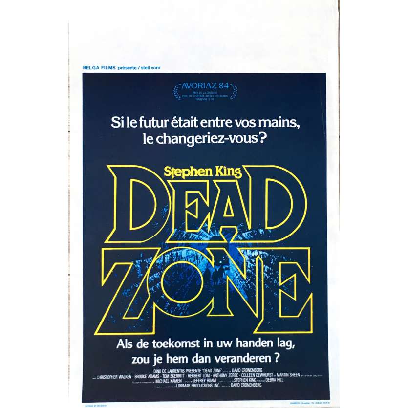 DEAD ZONE Affiche de film 35x55 cm - 1984 - Christopher Walken, David Cronenberg