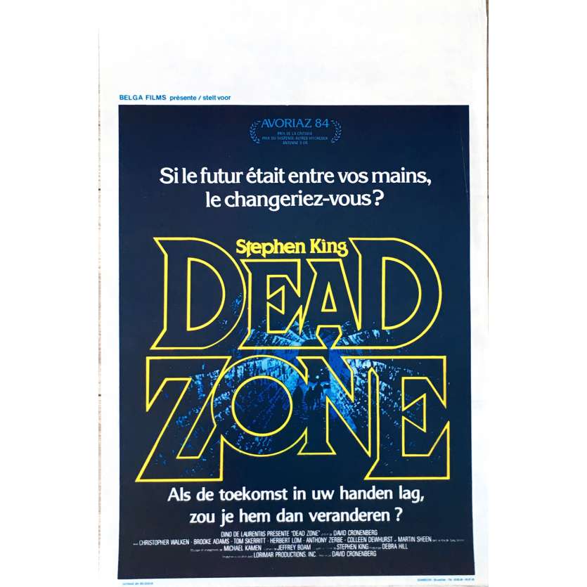 DEAD ZONE Movie Poster 14x21 in. - 1984 - David Cronenberg, Christopher Walken