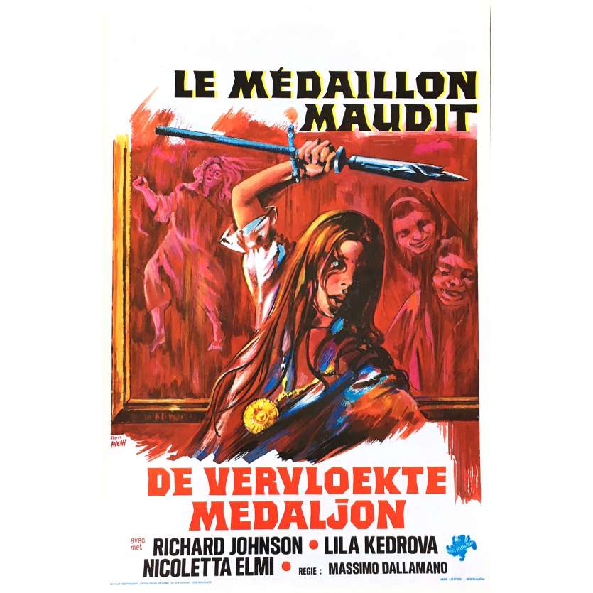 EMILIE L'ENFANT DES TENEBRES Affiche de film 35x55 cm - 1975 - Richard Johnson, Massimo Dallamano