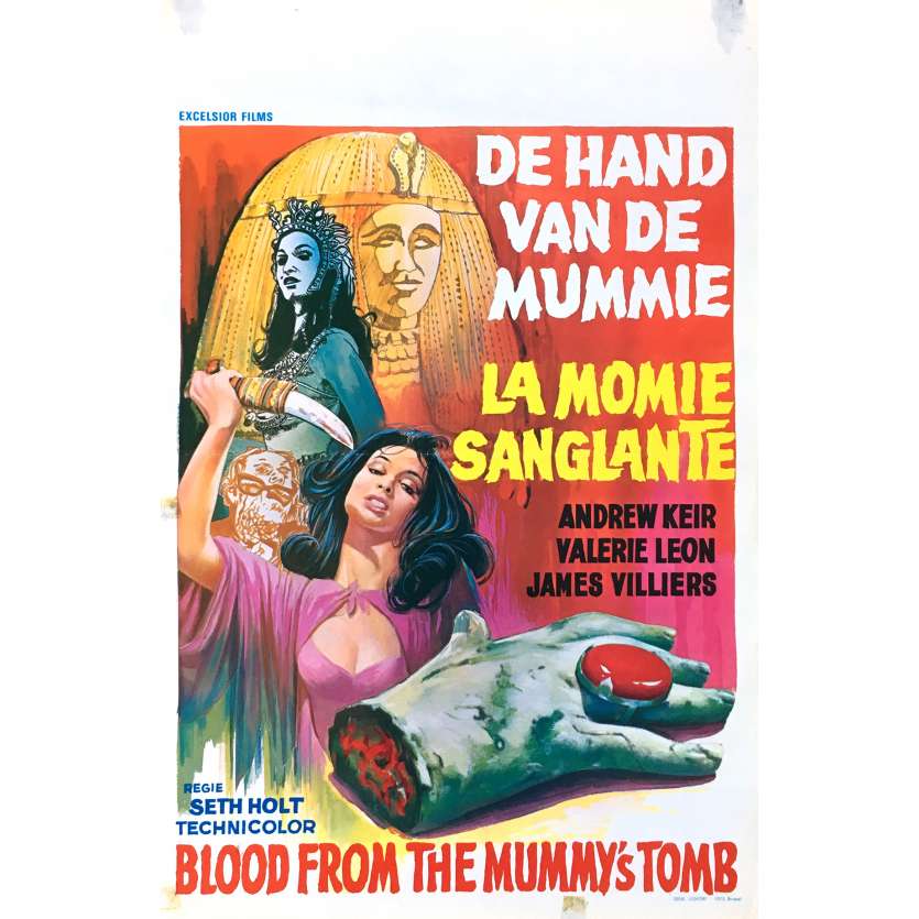 BLOOD FROM THE MUMMY'S TOMB Movie Poster 14x21 in. - 1971 - Seth Holt, Andrew Keir