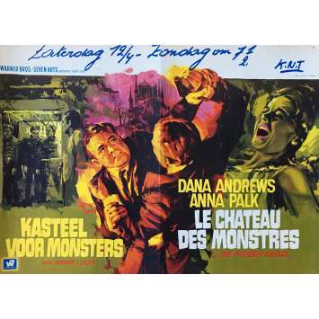 LE CHATEAU DES MONSTRES Affiche de film 35x55 cm - 1966 - Dana Andrews, Herbert Leder
