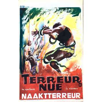 TERREUR NUE Affiche de film 35x55 cm - 1961 - Vincent Price, Joseph Brenner