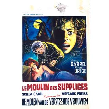 LE MOULIN DES SUPPLICES Affiche de film 35x55 cm - 1960 - Pierre Brice, Giorgio Ferroni