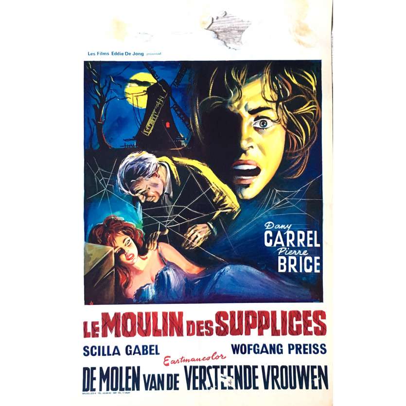 LE MOULIN DES SUPPLICES Affiche de film 35x55 cm - 1960 - Pierre Brice, Giorgio Ferroni