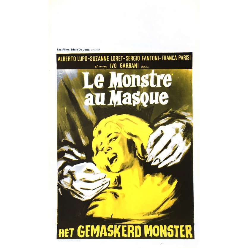 LE MONSTRE AU MASQUE Affiche de film 35x55 cm - 1960 - Alberto Lupo, Anton Giulio Majano