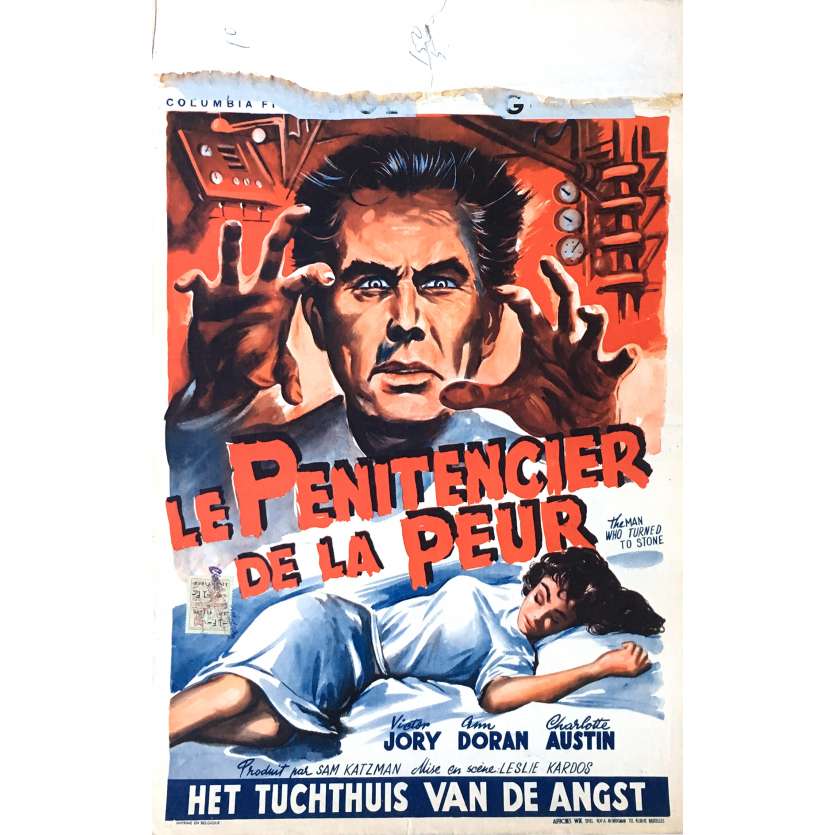 LE PENITENCIER DE LA PEUR Affiche de film 35x55 cm - 1957 - Victor Jory, Lazlo Kardos