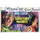 LA SEPULTURE MAUDITE Affiche de film 35x55 cm - 1958 - Boris Karloff, Robert Day