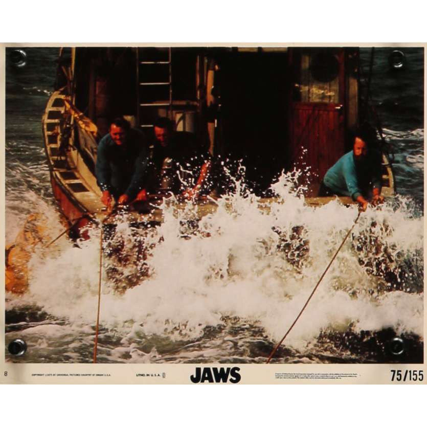 JAWS Lobby Card N8 8x10 US '75 Steven Spielberg, Original LC