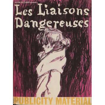 LES LIAISONS DANGEREUSES Dossier de presse 21x30 cm - 1961 - Gérard Philippe, Jeanne Moreau, Roger Vadim