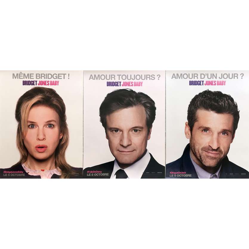 BRIDGET JONES'S BABY Movie Posters Adv. 15x21 in. - 2016 - Sharon Maguire, Renée Zellweger