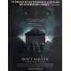 DON'T BREATHE Movie Poster 15x21 in. - 2016 - Fede Alvarez, Evil Dead Director !