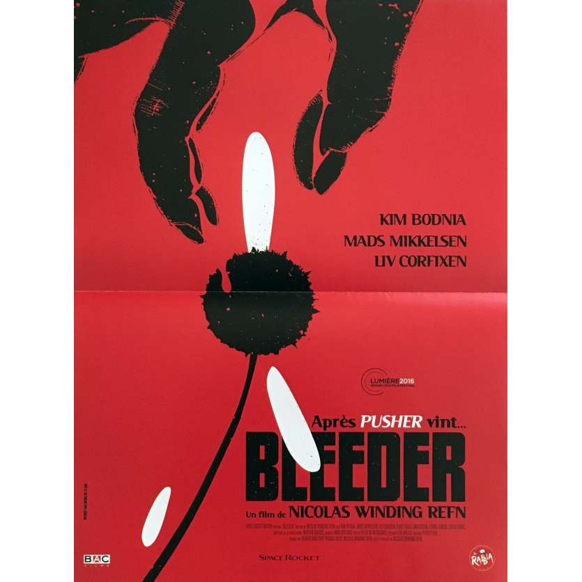 BLEEDER Movie Poster  15x21 in.  - R2016 - Nicolas Winding Refn First Movie !