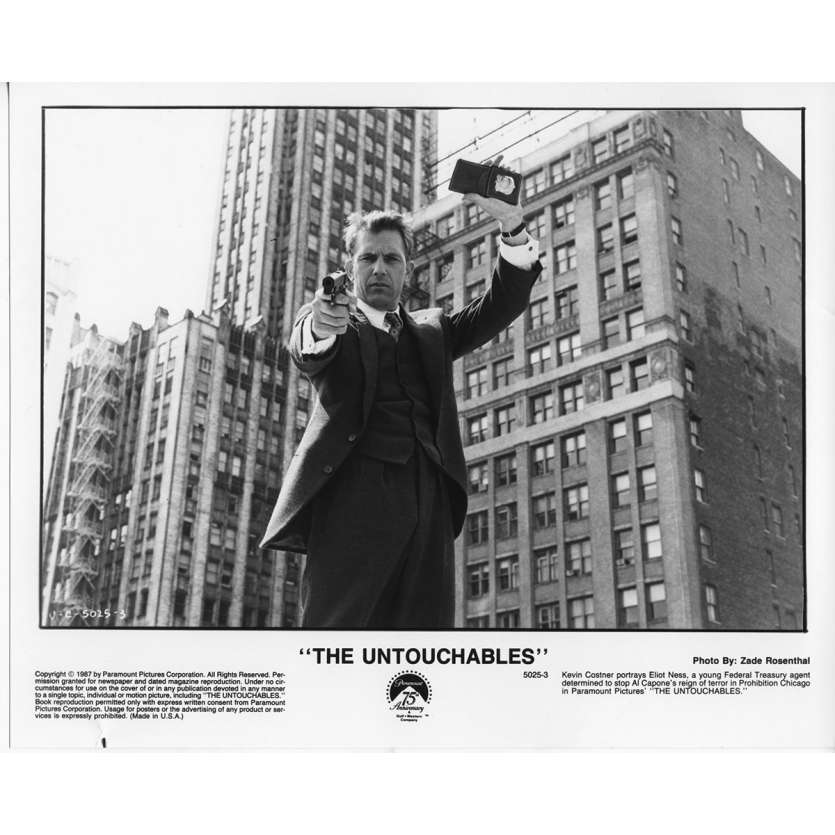 LES INCORRUPTIBLES Photo de Presse N2 US 1987 Kevin Costner, De Palma