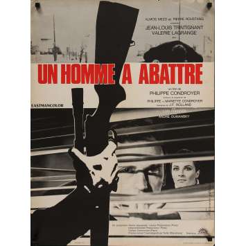 UN HOMME A ABATTRE Affiche de film 60x80 cm - 1967 - Jean-Louis Trintignant, Philippe Condroyer