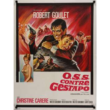 OSS CONTRE GESTAPO Affiche de film 60x80 cm - 1966 - Robert Goulet, Walter Grauman