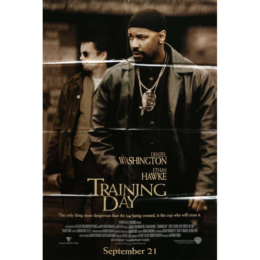 TRAINING DAY Affiche de film 60x80 cm - 2001 - Denzel Washington, Antoine Fuqua