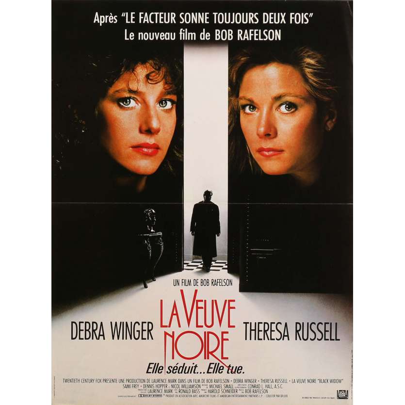 BLACK WIDOW Movie Poster  15x21 in.  - 1987 - Bob Rafelson, Debra Winger
