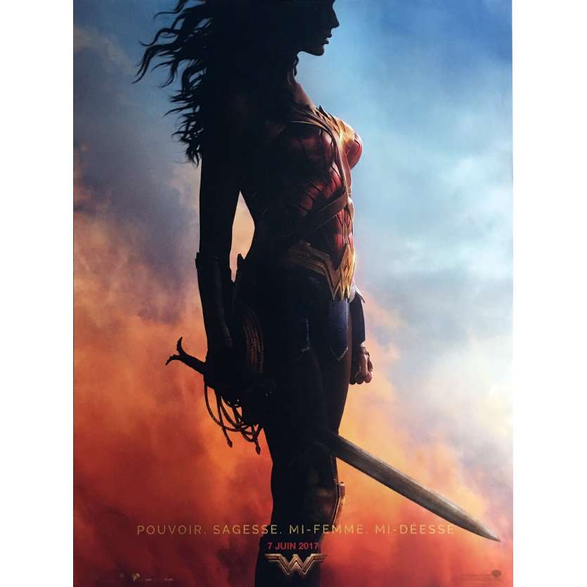 WONDER WOMAN Affiche de film 40x60 cm - 2017 - Gal Gadot, Patty Jenkins