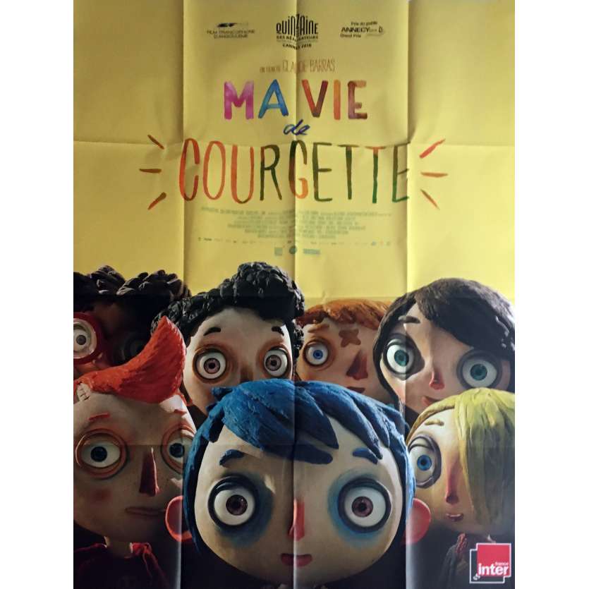 MA VIE DE COURGETTE Affiche de film 120x160 cm - 2016 - Gaspard Schlatter, Claude Barras