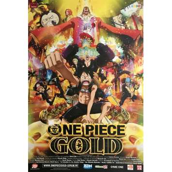 ONE PIECE FILM GOLD Affiche de film 40x60 cm - 2016 - Ikue Otani, Hiroaki Miyamoto