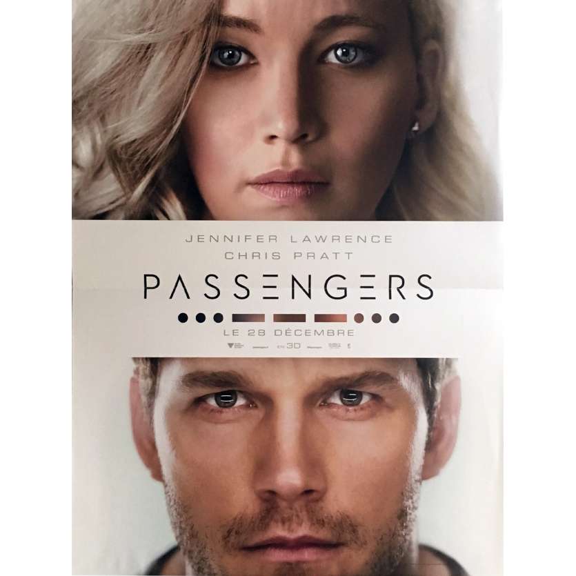 PASSENGERS Affiche de film 40x60 cm - 2016 - Jennifer Lawrence, Morten Tyldum