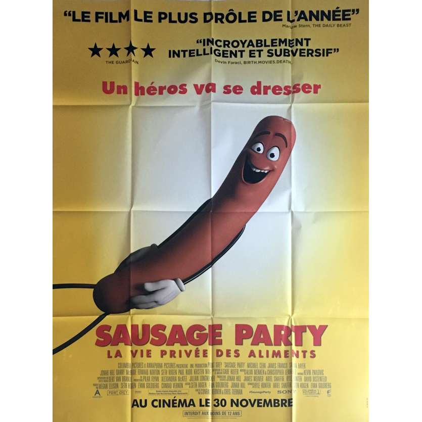 SAUSAGE PARTY Movie Poster 47x63 in. - 2016 - Greg Tiernan, Seth Rogen