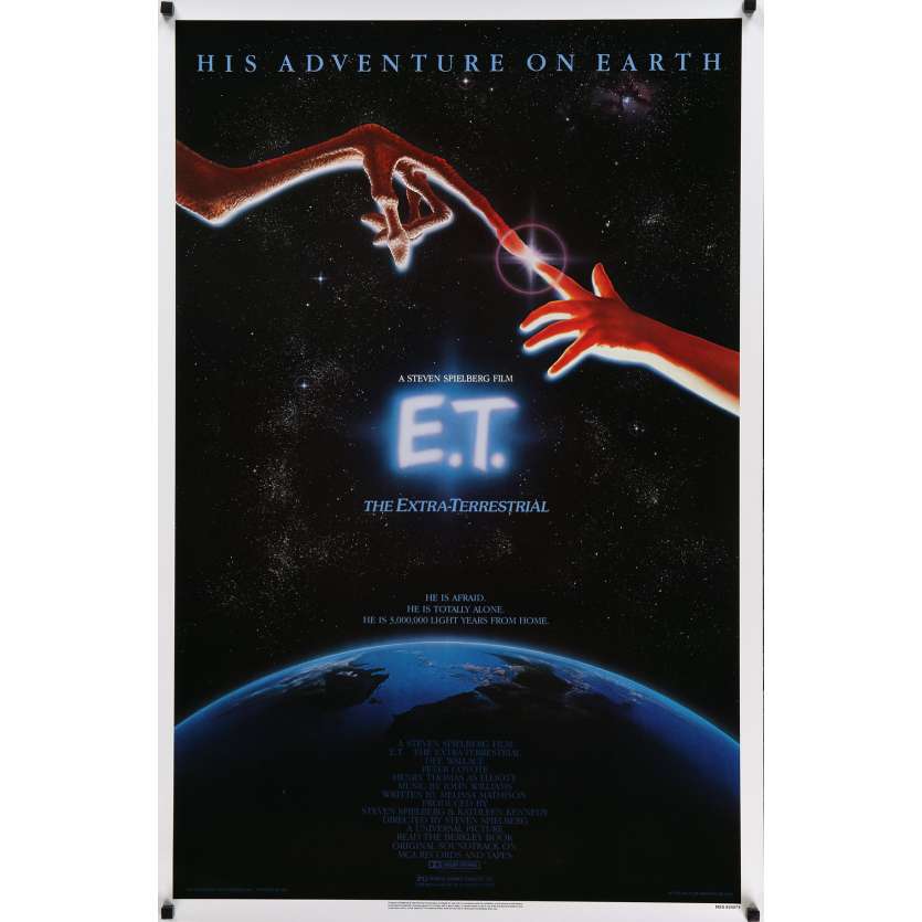 E.T THE EXTRATERRESTRIAL US Movie Poster  69x104 - 1982 - Steven Spielberg, Dee Wallace