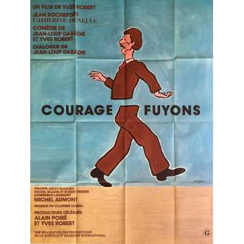 COURAGE FUYONS Affiche de film 120x160 - 1979 - Catherine Deneuve, Yves Robert COURAGE FUYONS Affiche de film 120x160 - 1979 - Catherine Deneuve, Yves Robert